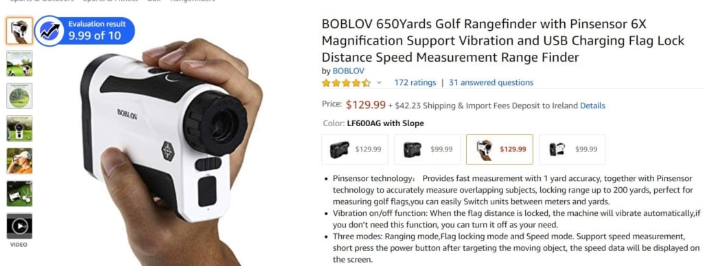 Boblov Golf Rangefinder Review 2022 - The Expert Golf Website